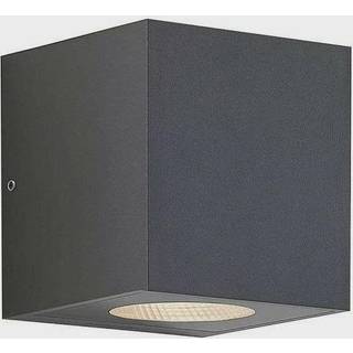 Arcchio udendørs LED-væglampe Tassnim, 12 cm, antracit, IP65