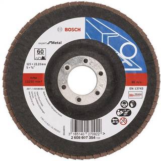 BOSCH Rondelslibeskive X551, Expert til metal D= 125 mm; G= 60, vinklet