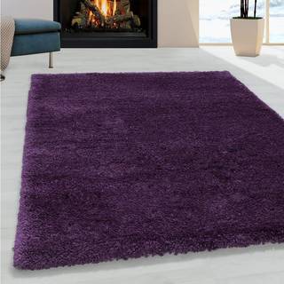 Fluffy tæppe - Lilla - 140X200 cm