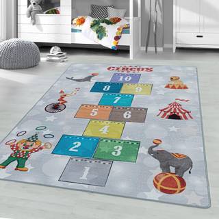 Play Børne Tæppeløber Himmel og Helvede - Grå - 80x120 (Løber)