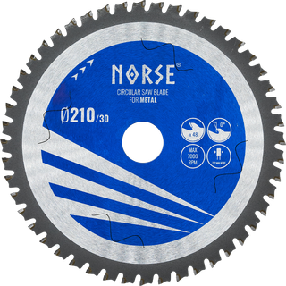 NORSE Rundsavsklinge Metalworker 210×2,2×30mm Z48