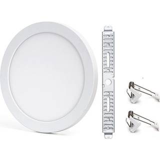 Aigostar Rund Justerbar CCT LED Panel Ø225 På 18W Til Indbyg/Påbyg i Hvid