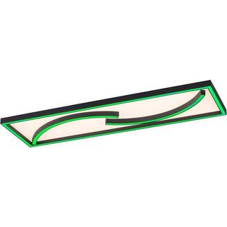 Serpent LED-loftlampe, kan dæmpes, RGBW, rektangel