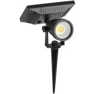 V-Tac solcelle havelampe - Sort, COB LED, med spyd, IP65 - Dæmpbar : Ikke dæmpbar, Kulør : Neutral