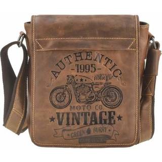 Umhängetasche Herren Leder klein 24x26cm Cafe Racer Männer Tasche Schultertasche | Greenburry.de 0830