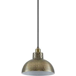 Lindby Zelotta pendellampe, 1 lyskilde, antik messing