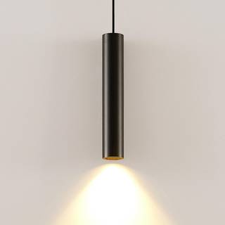Arcchio Ejona pendellampe, højde 35 cm, sort, aluminium