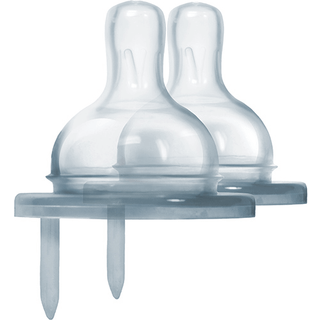 Pura® - Kiki Baby silikone flaskesutter 3+ mdr. 2-pak - Medium flow