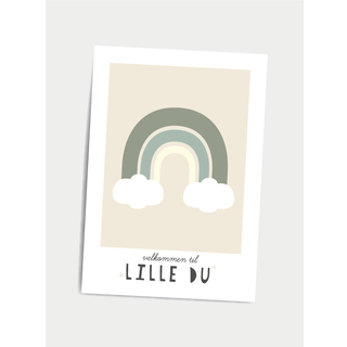 Velkommen til lille du (Pige), A5 plakat el. kort - Dialægt Citatplakat