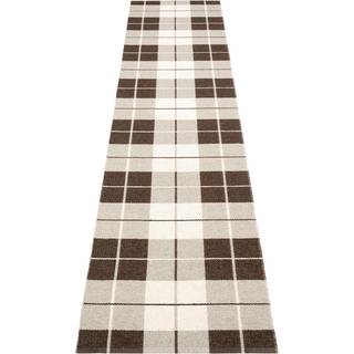 Pappelina, Ed tæppe 70x335 cm dark brown / linen / vanilla