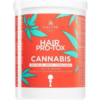 Kallos Hair Pro-Tox Cannabis Genoprettende hårmaske Med hampolie 1000 ml - 1000 ml