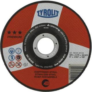 Premium Skæreskive Forsat 125X0,75X22,23 Tyrolit