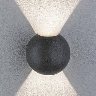 Paulmann Concrea udendørs LED-væglampe, rund