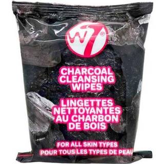 W7 Charcoal Cleansing Wipes - 25 stk