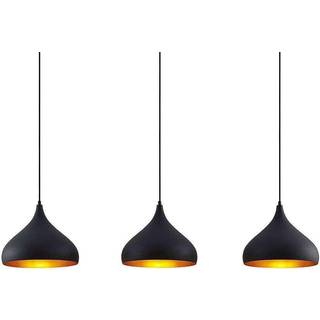 Lindby Elamira pendellampe, hvid, metal, 133 cm, 3 lyskilder.