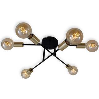 Black Steel loftlampe 3868-065, 6 lyskilder