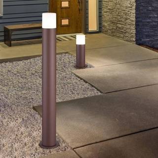 Hoosic gadelampe af trykstøbt aluminium rustfarvet