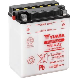 Yuasa YB14-A2 12V Batteri til Motorcykel