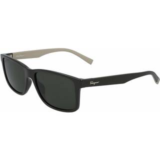 Ferragamo Mand SF938S 338 Solbriller Plast Grøn Multifarvet Firkantet