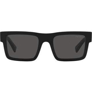 Prada PR 19WSF Asian Fit 1AB5S0 52 Solbriller Mænd Black - Black - 52mm