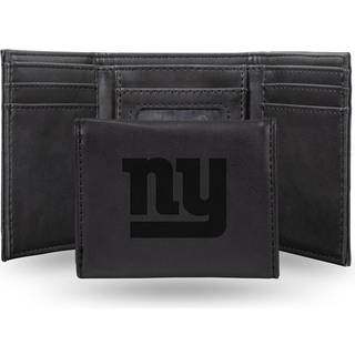 Rico Industries Laser Graveret Trifold Wallet New York Giants 3,25 x 4-tommer sort