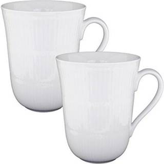 Royal Copenhagen - White Fluted Krus 36 cl 2 stk - Kaffekopper