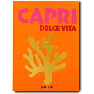 Assouline Coffee Table Books - 'Capri Dolce Vita' in Orange cloth,paper
