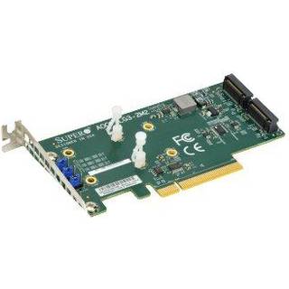 Supermicro AOC-SLG3-2M2 interface-kort/adapter Intern M.2