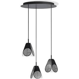 Oblure Notic Triplette Pendel - Loftslamper Stål Sort - BSNO2002-X3