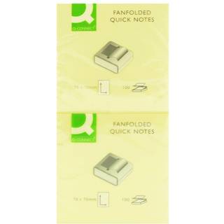 Q-connect Quick Z-notes 76x76mm pk. m/12blokke gul