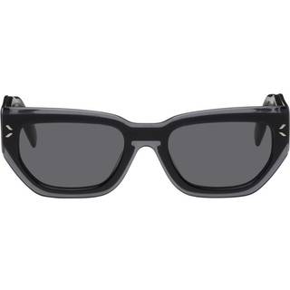 McQ MQ0363S 001 53 Solbriller Kvinder Krystalklar - Transparent Grey - 53mm