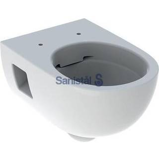 Geberit Renova væghængt toilet, delvist skjult montering, Rimfree: T=53cm, Hvid / KeraTect