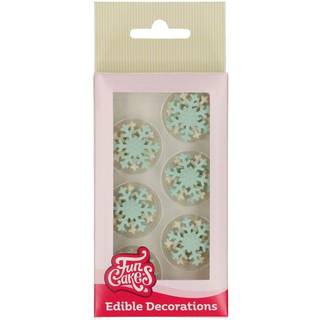 SugarPaste Decorations Snowflakes sæt/6, FunCakes
