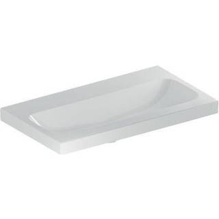 Geberit iCon Light håndvask kompakt: B=75cm, T=42cm, Hanehul=Uden, Overløb=Uden, Hvid