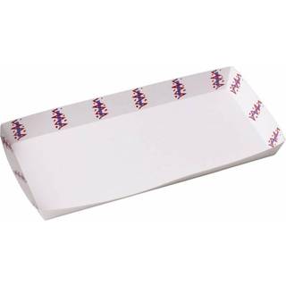 Pølsebakke med kant 200x90x20mm, 100 stk