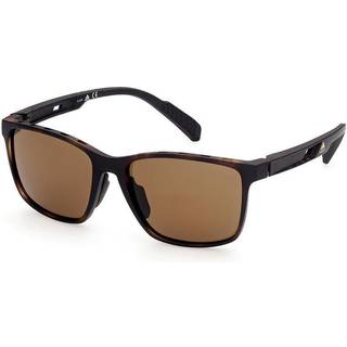 Adidas Sport Mand SP0035 52E Solbriller Plast Havana Brun Firkantet Polariseret