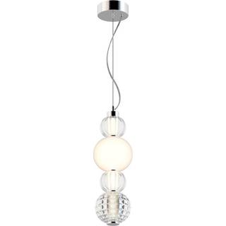 Maytoni LED-hængelampe Krave krom glas Ø 14,7 cm 3.000 K