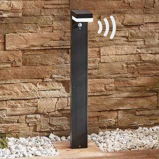 Lindby LED-pullert Chioma, antracit, sensor
