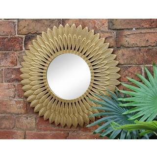 Gold Feathered Mirror