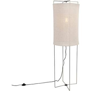 Design gulvlampe beige linieskærm - Rich