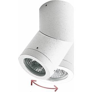 Soleo spotlight, hvid, IP44, drejelig, aluminium