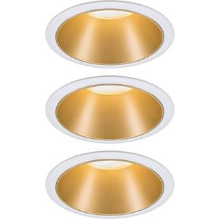 Paulmann Cole LED-spot, guld-hvid, sæt med 3