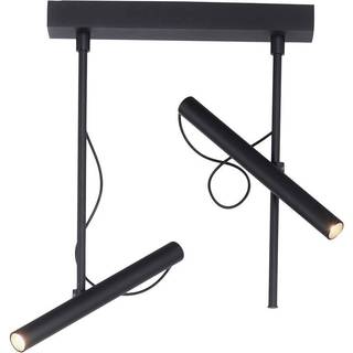 PURE Tutua LED-loftlampe, 2 lyskilder, sort