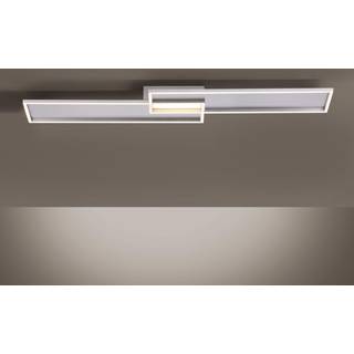 Amara LED-loftlampe, 2 rektangler, sølv