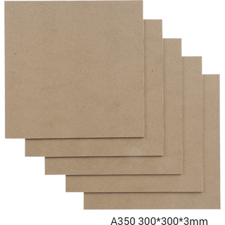 Snapmaker MDF Wood Sheet-A350 / 300x300x3mm / 5-Pakke