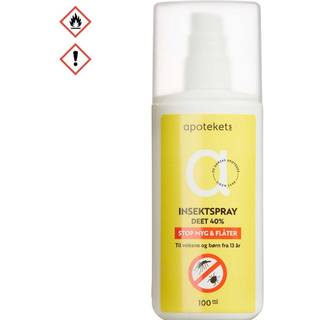 Apotekets Insektspray DEET 40%- Fri fragt over 249