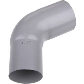 Plastmo bøjning, PVC, grå, 60° - Ø110 mm