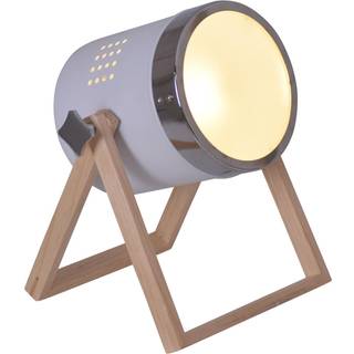 Bordlampe Tim hvid-sølv