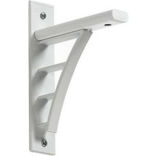 EUROSCREEN Wall brackets 30cm | Pair | Max 40kg load | Hvit