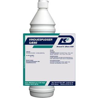 Vinduespudsersæbe 1 liter specielt til vinduer og ruder.